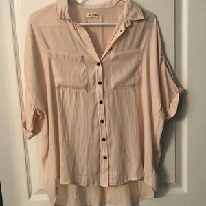 light pink blouse from urban outfitters